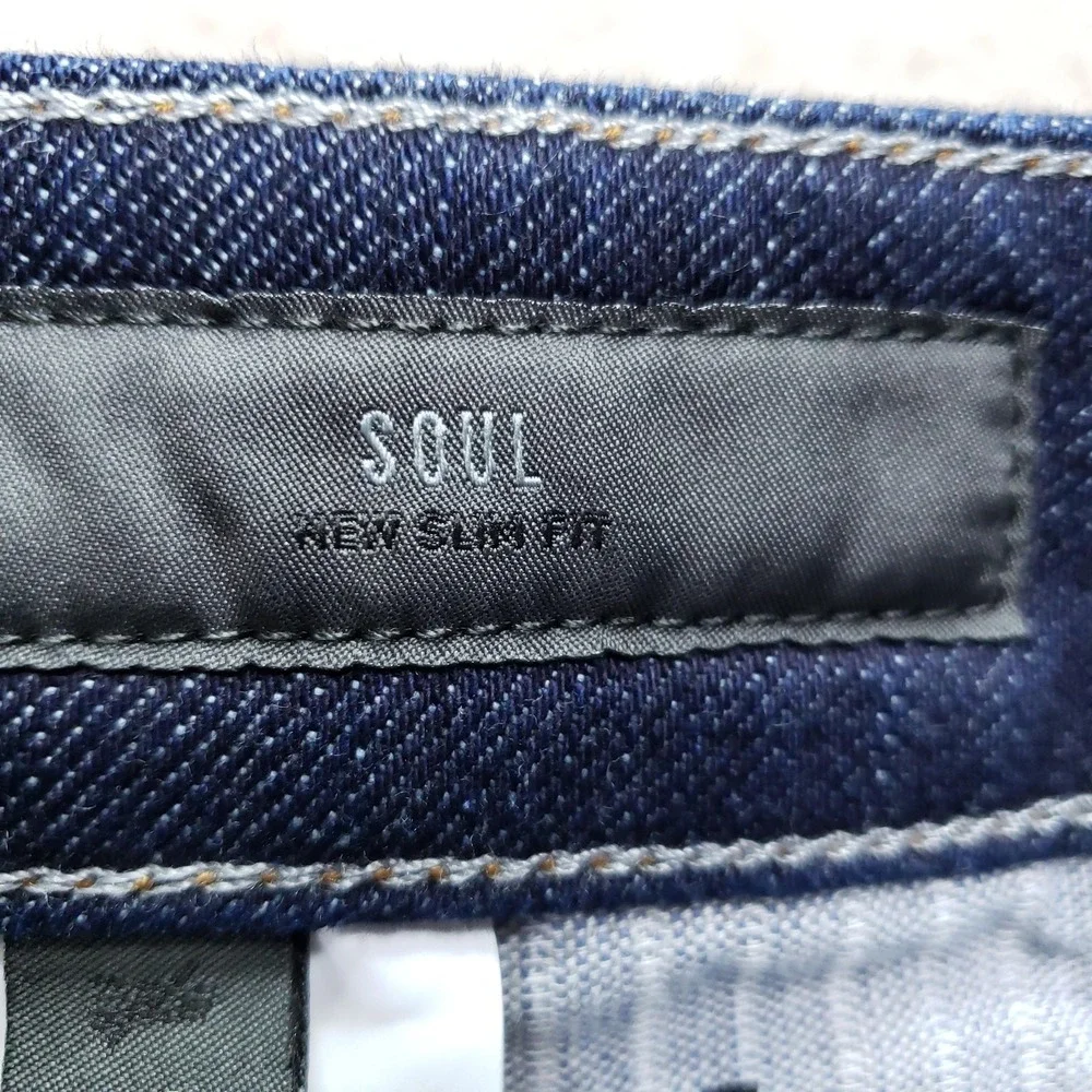 PT05 Jeans Mens 36x33 Blue Denim Slim Fit Stretch Pockets SOUL